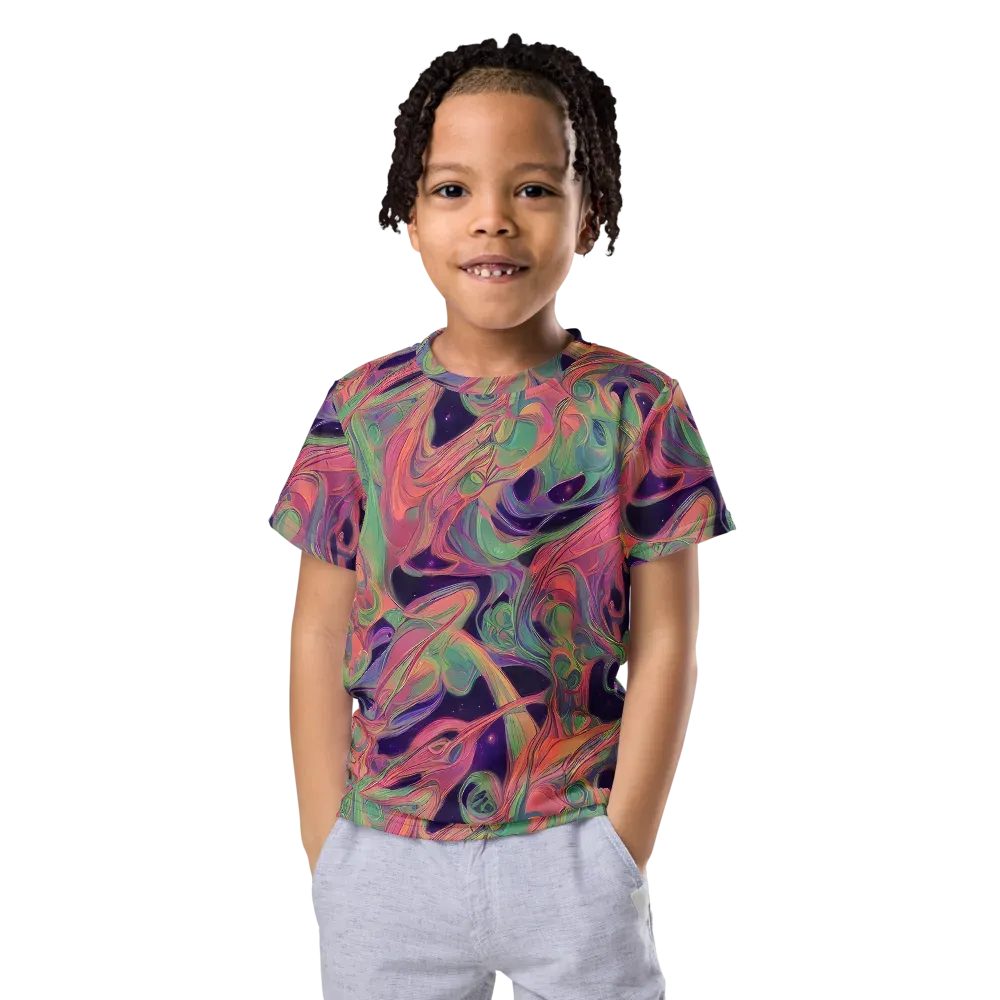 Dreamwarp on Kids Crew Neck T-Shirt — Front