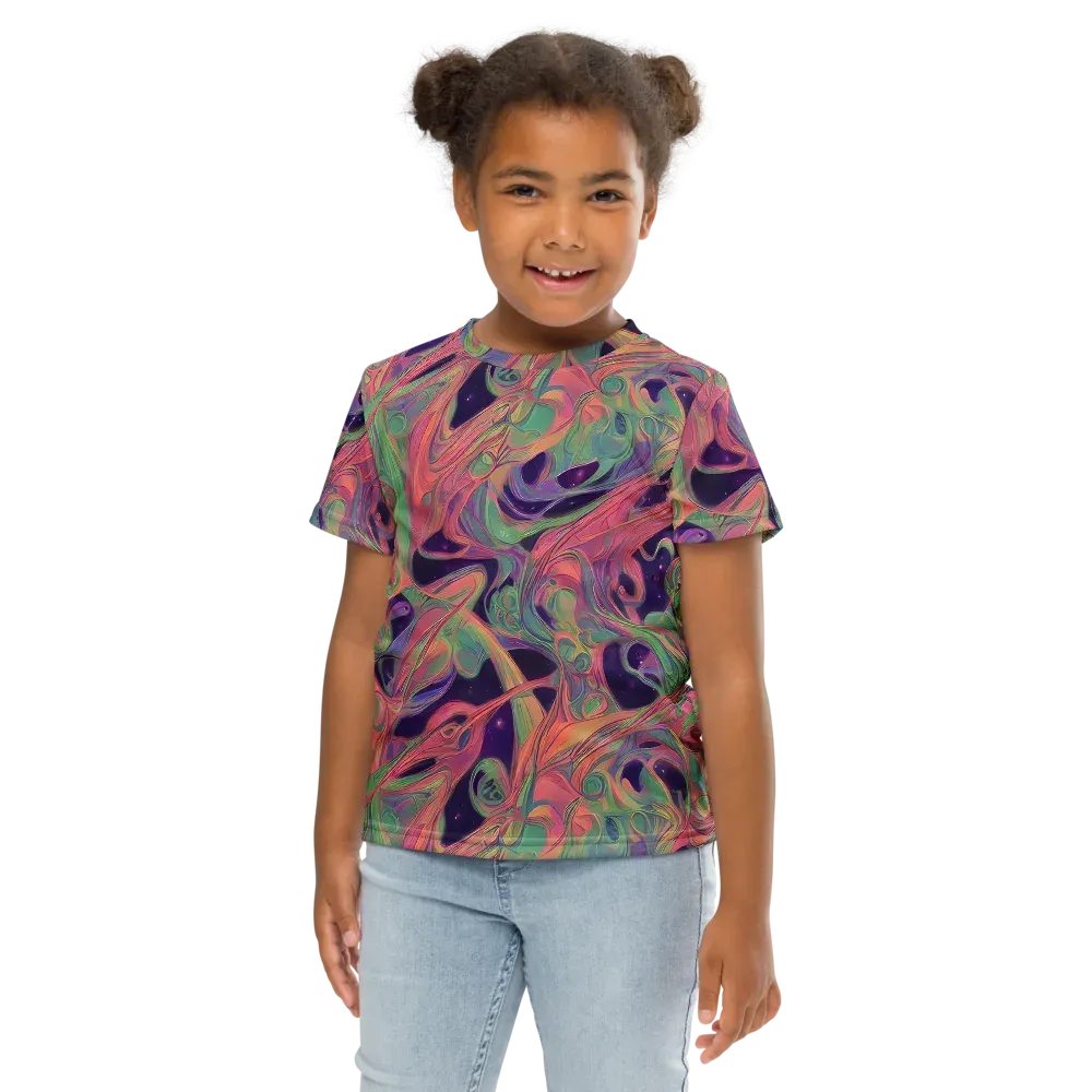 Dreamwarp on Kids Crew Neck T-Shirt — Front