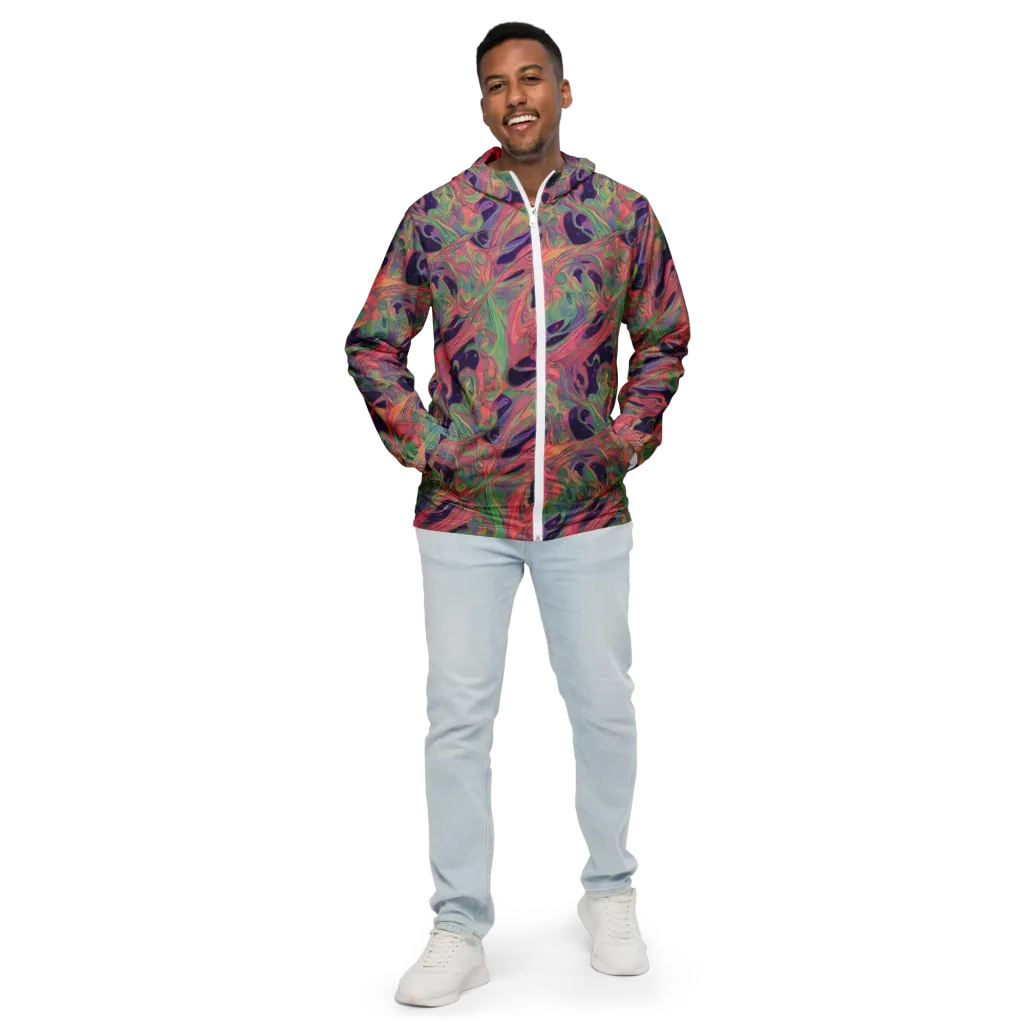 Dreamwarp on Men's Windbreaker — Front