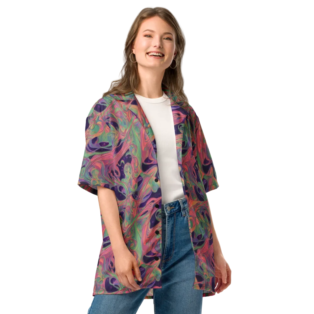 Dreamwarp on Button Shirt — Front