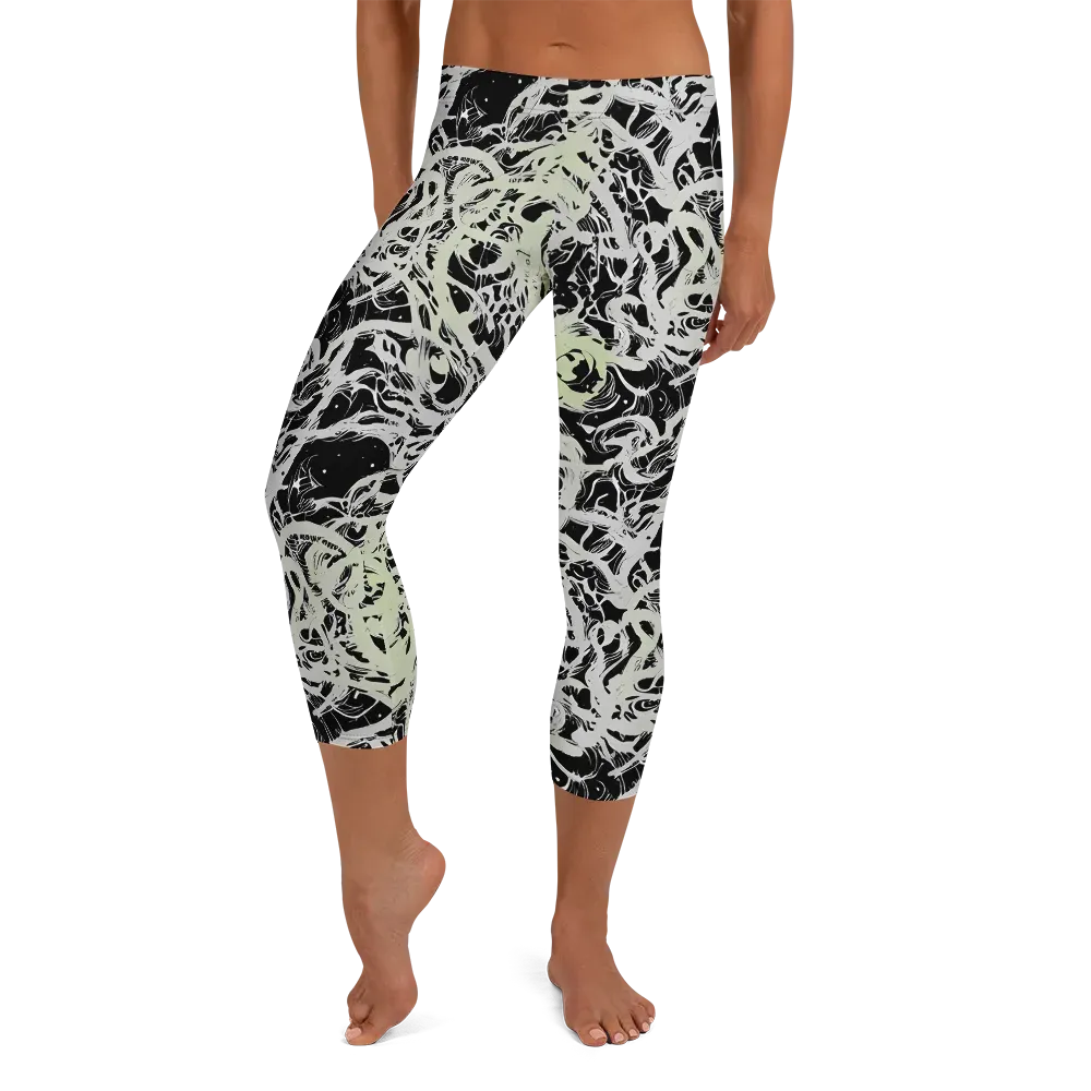 Fossil Current on Capri Leggings — Front