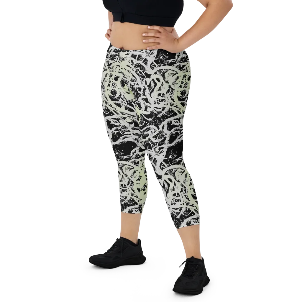 Fossil Current on Capri Leggings — Front