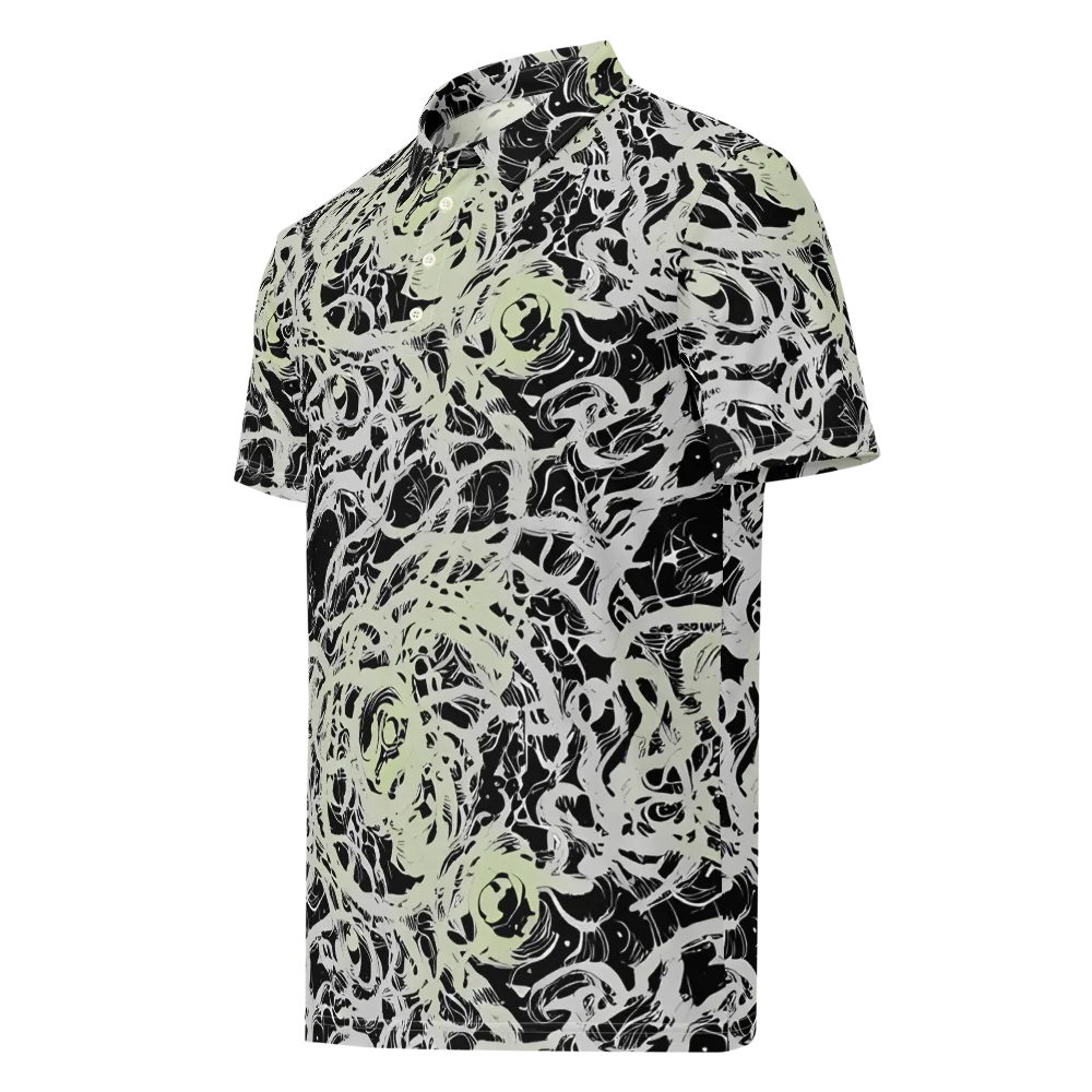 Fossil Current on Men's Slim Fit Polo Shirt — Left Front