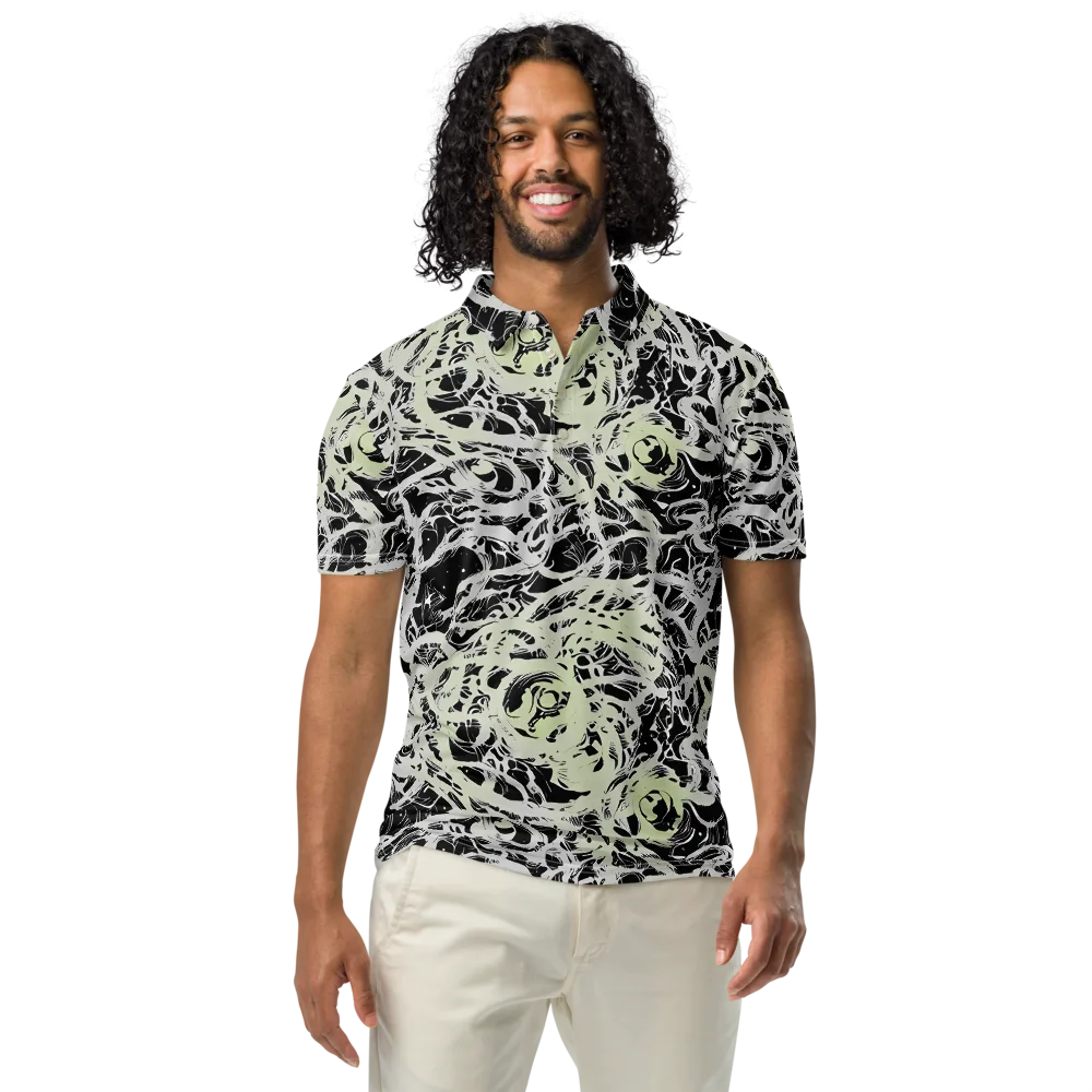 Fossil Current on Men's Slim Fit Polo Shirt — Front
