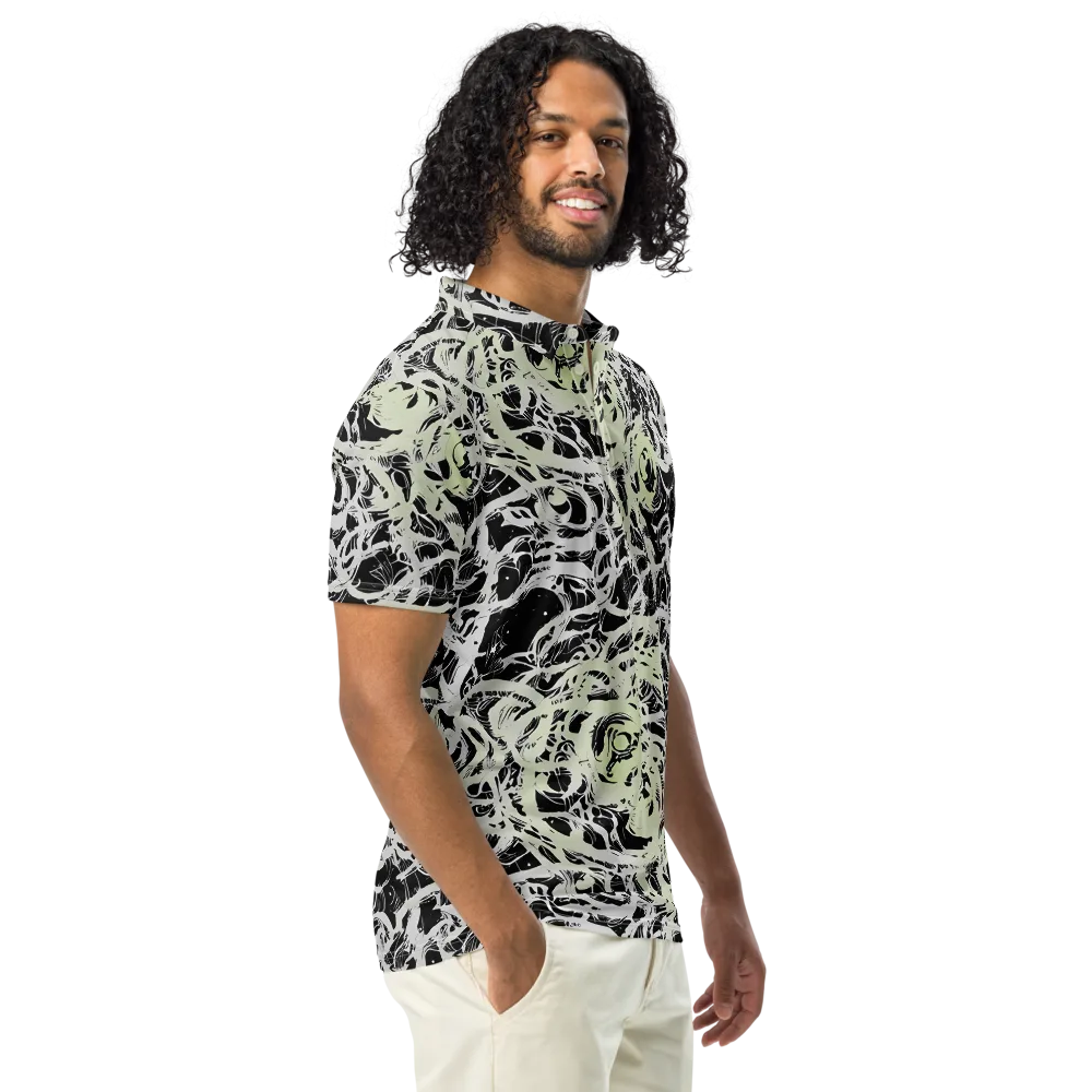 Fossil Current on Men's Slim Fit Polo Shirt — Right Front