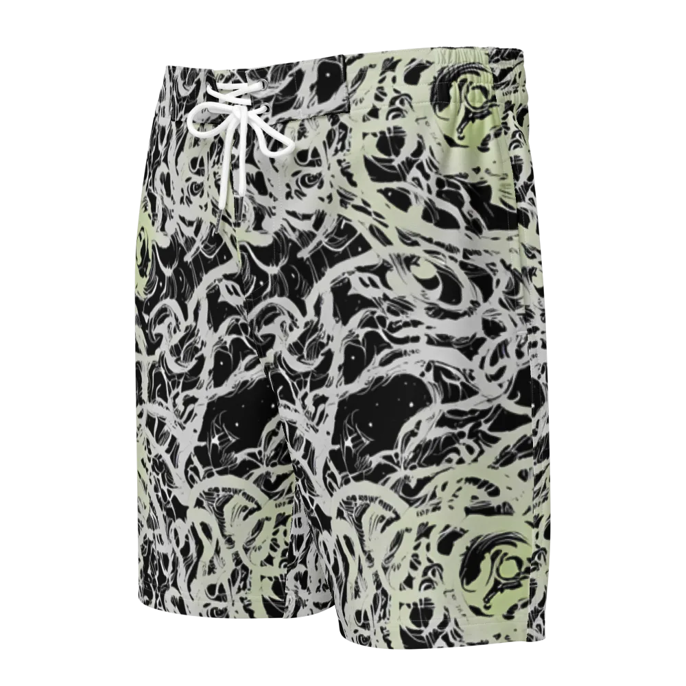 Fossil Current on Men's Board Shorts — Front