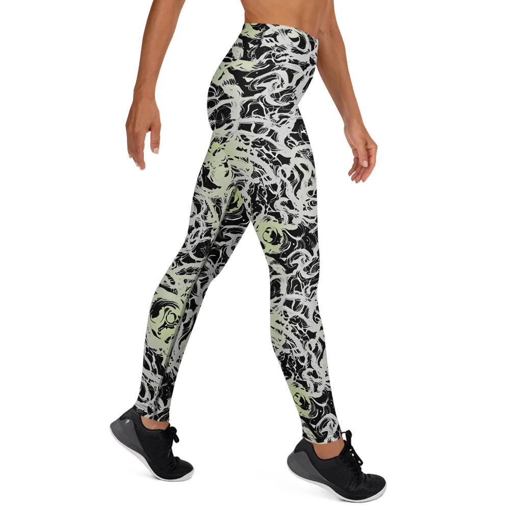 Fossil Current on Yoga Leggings — Right