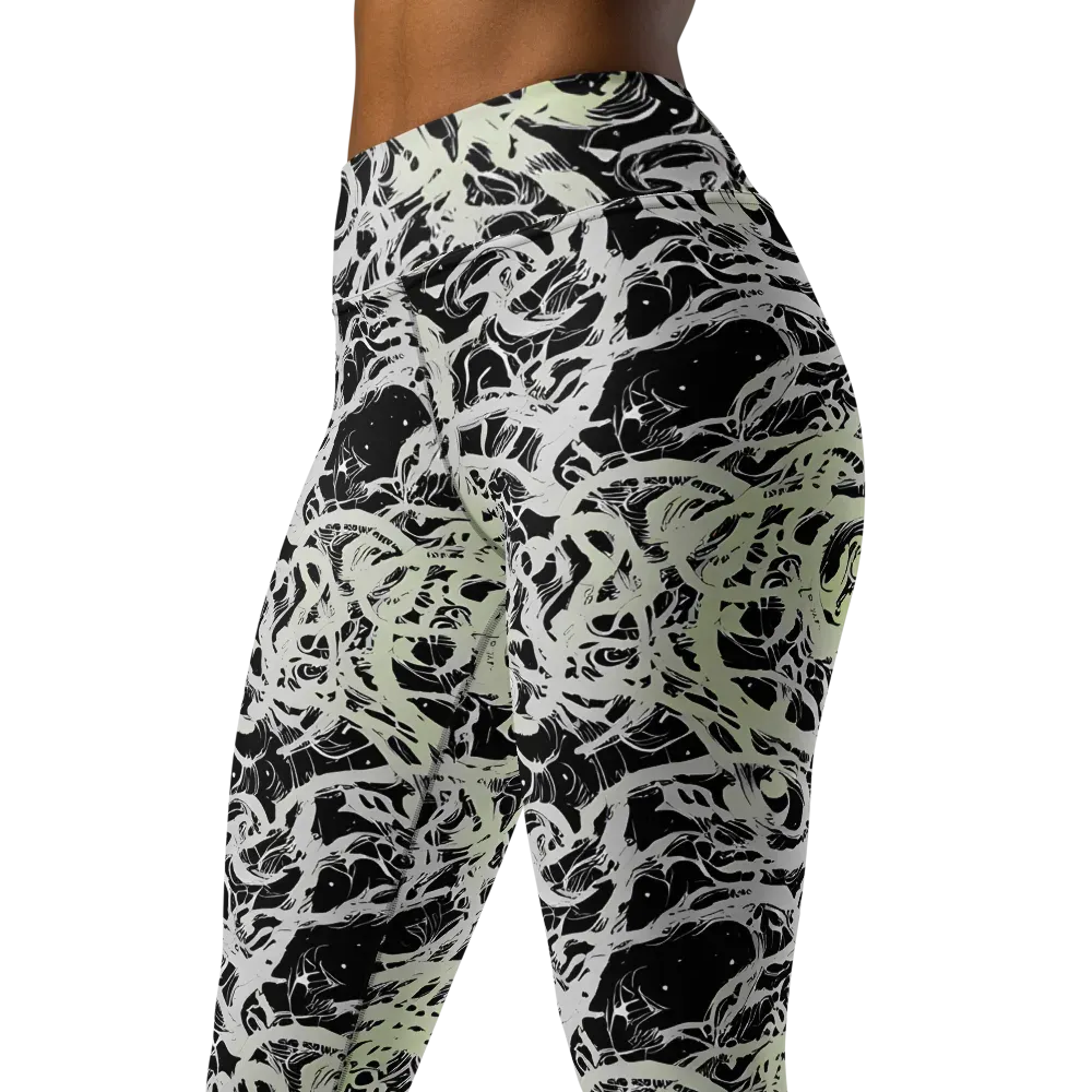 Fossil Current on Yoga Leggings — Left Front