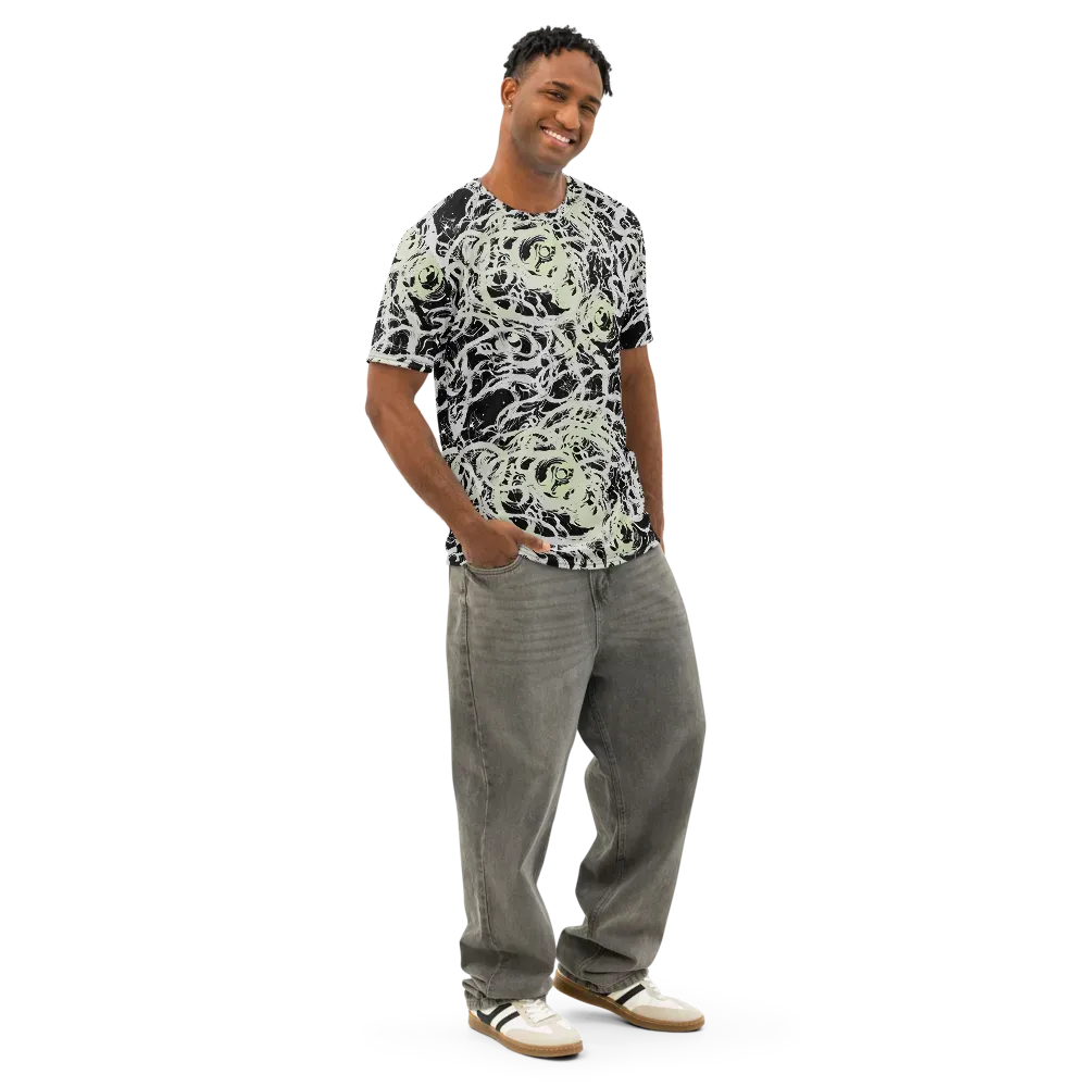 Fossil Current on Men's Cotton Crew Neck T-Shirt — Right Front