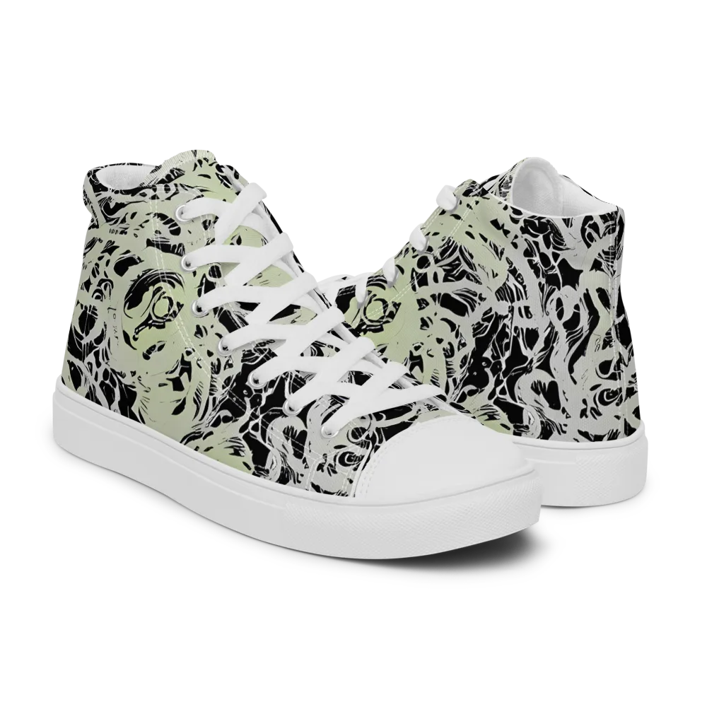 Fossil Current on Men's High Top Canvas Shoes — Right