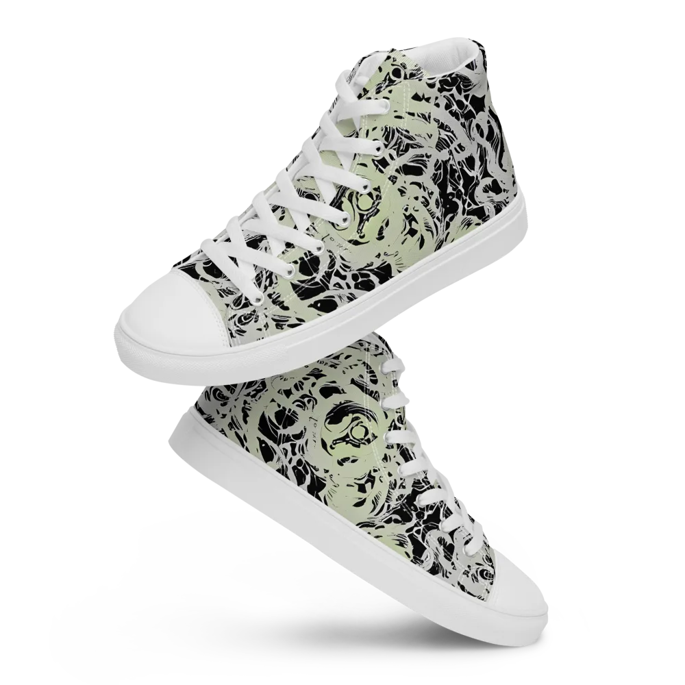 Fossil Current on Men's High Top Canvas Shoes — Front