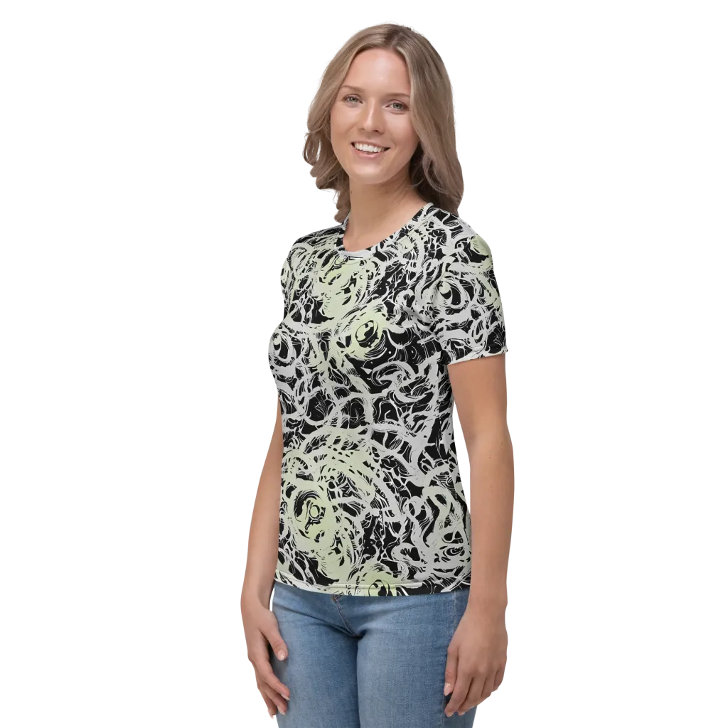 Fossil Current on Women's Crew Neck T-Shirt — Left