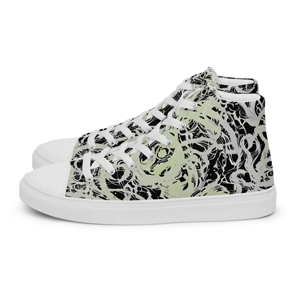 Fossil Current on Women's High Top Canvas Shoes — Left
