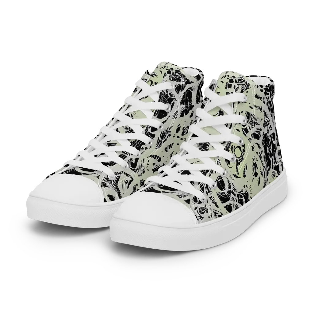 Fossil Current on Women's High Top Canvas Shoes — Left Front
