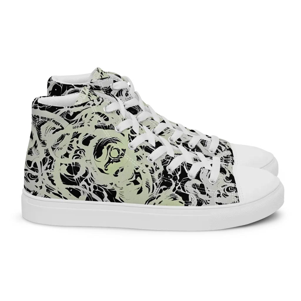 Fossil Current on Women's High Top Canvas Shoes — Right