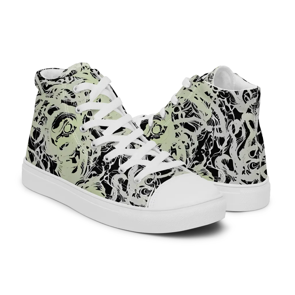 Fossil Current on Women's High Top Canvas Shoes — Right