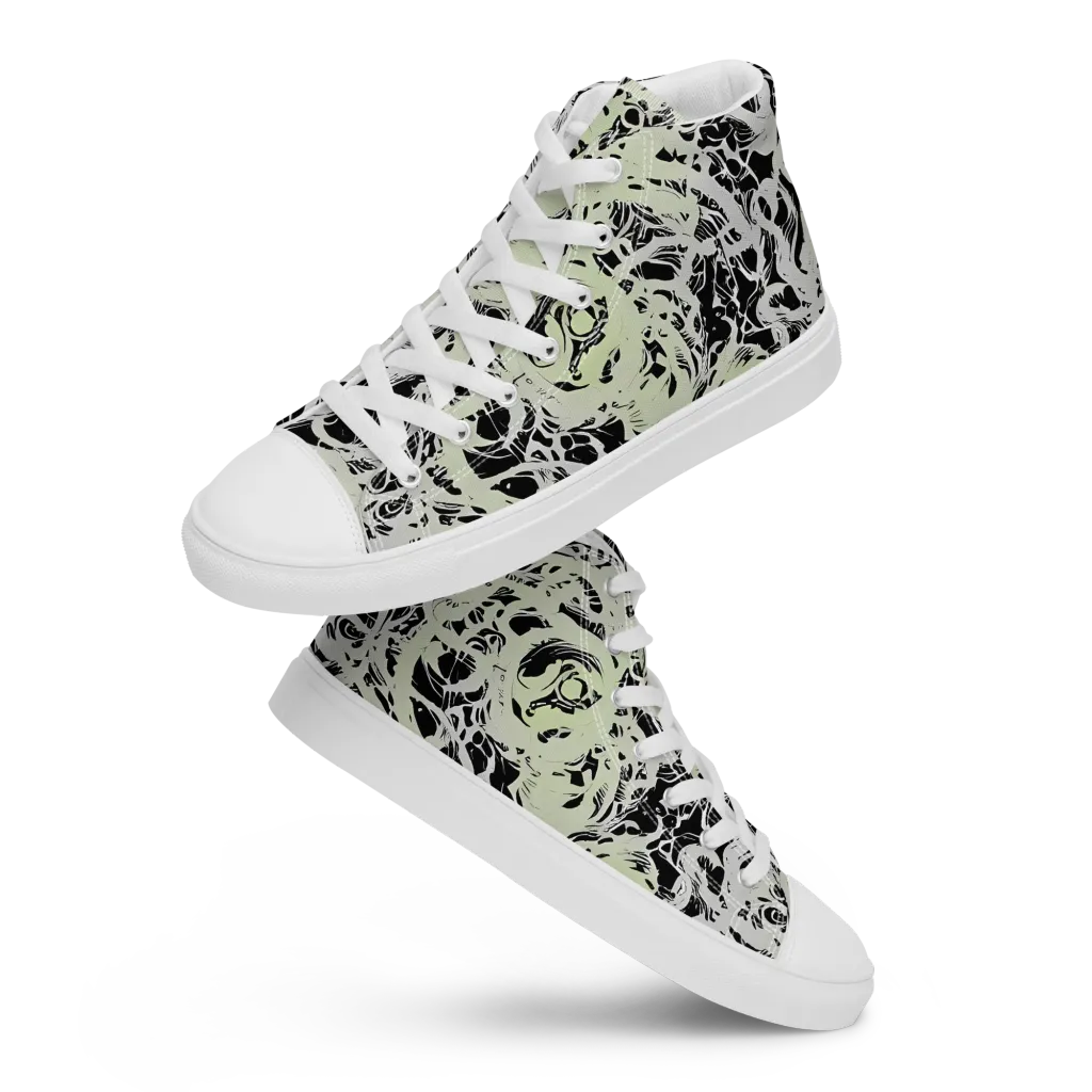 Fossil Current on Women's High Top Canvas Shoes — Front