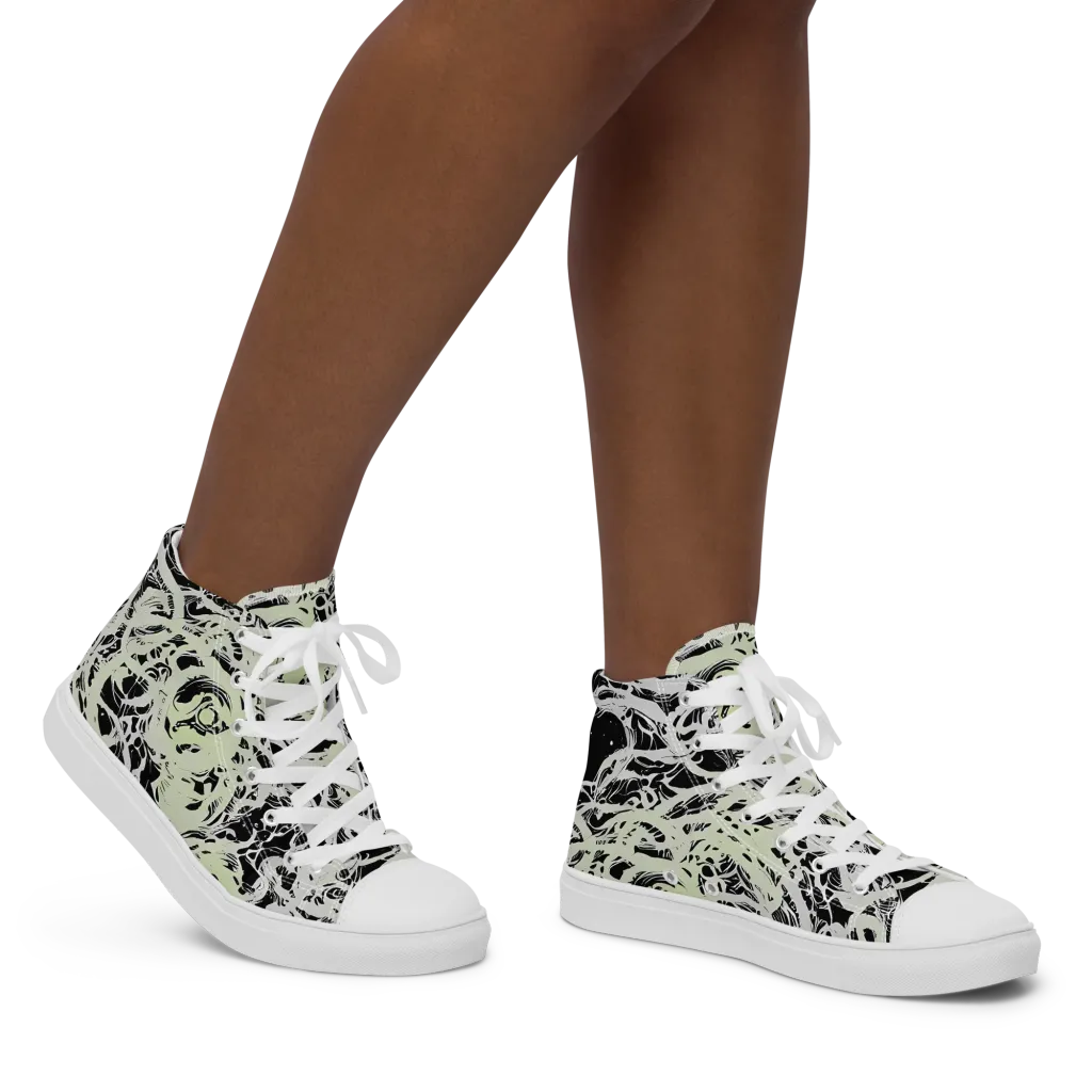 Fossil Current on Women's High Top Canvas Shoes — Right