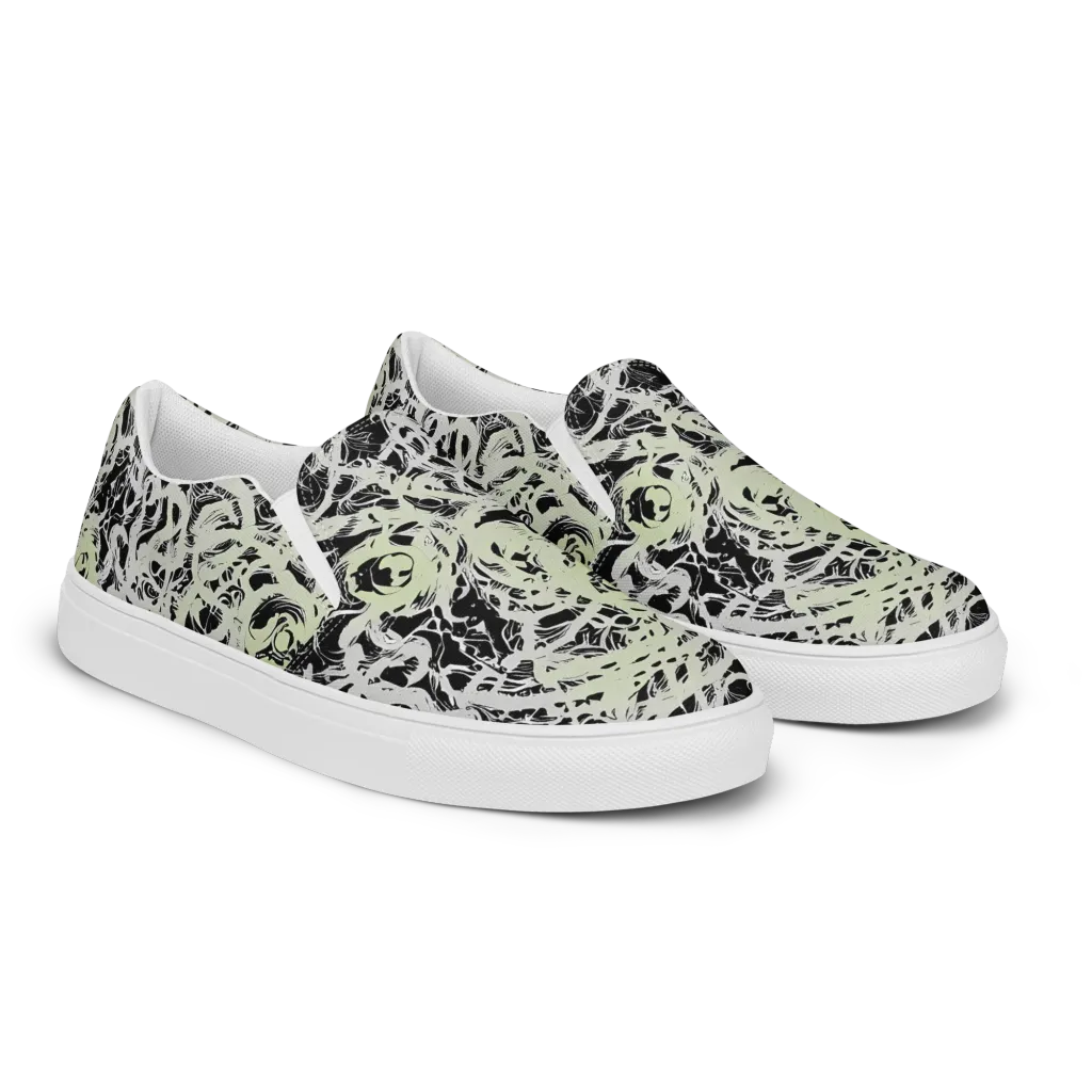 Fossil Current on Men's Slip-On Canvas Shoes — Right Front