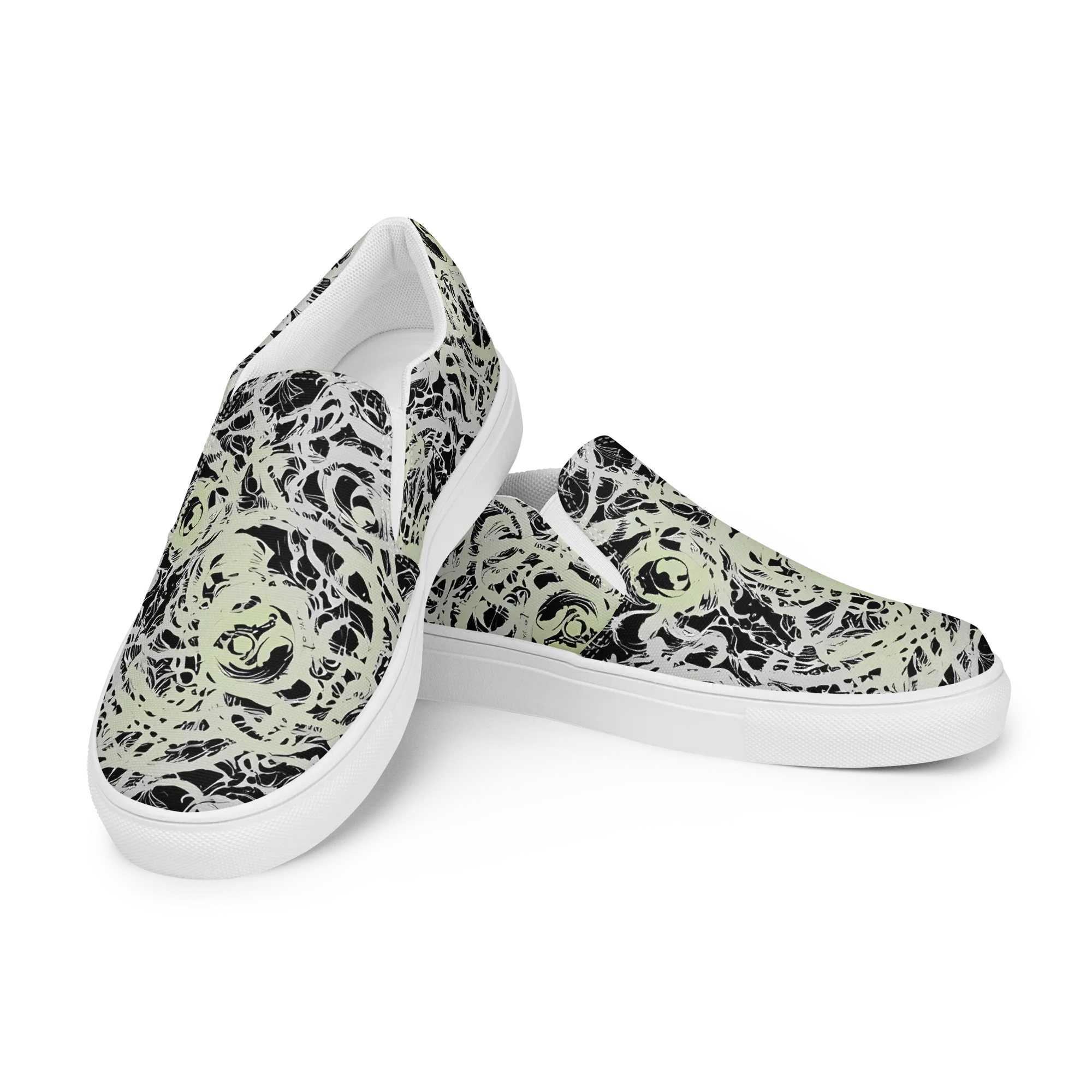 Fossil Current on Men's Slip-On Canvas Shoes — Left Front