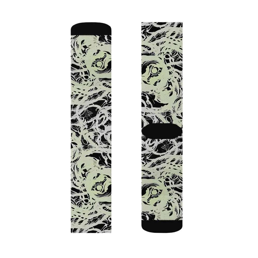 Fossil Current on Socks — Right Sock