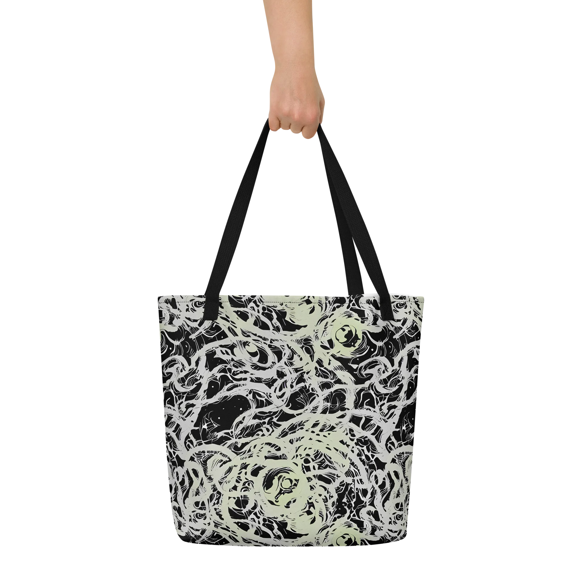 Fossil Current on Large Tote Bag W/ Pocket — Front