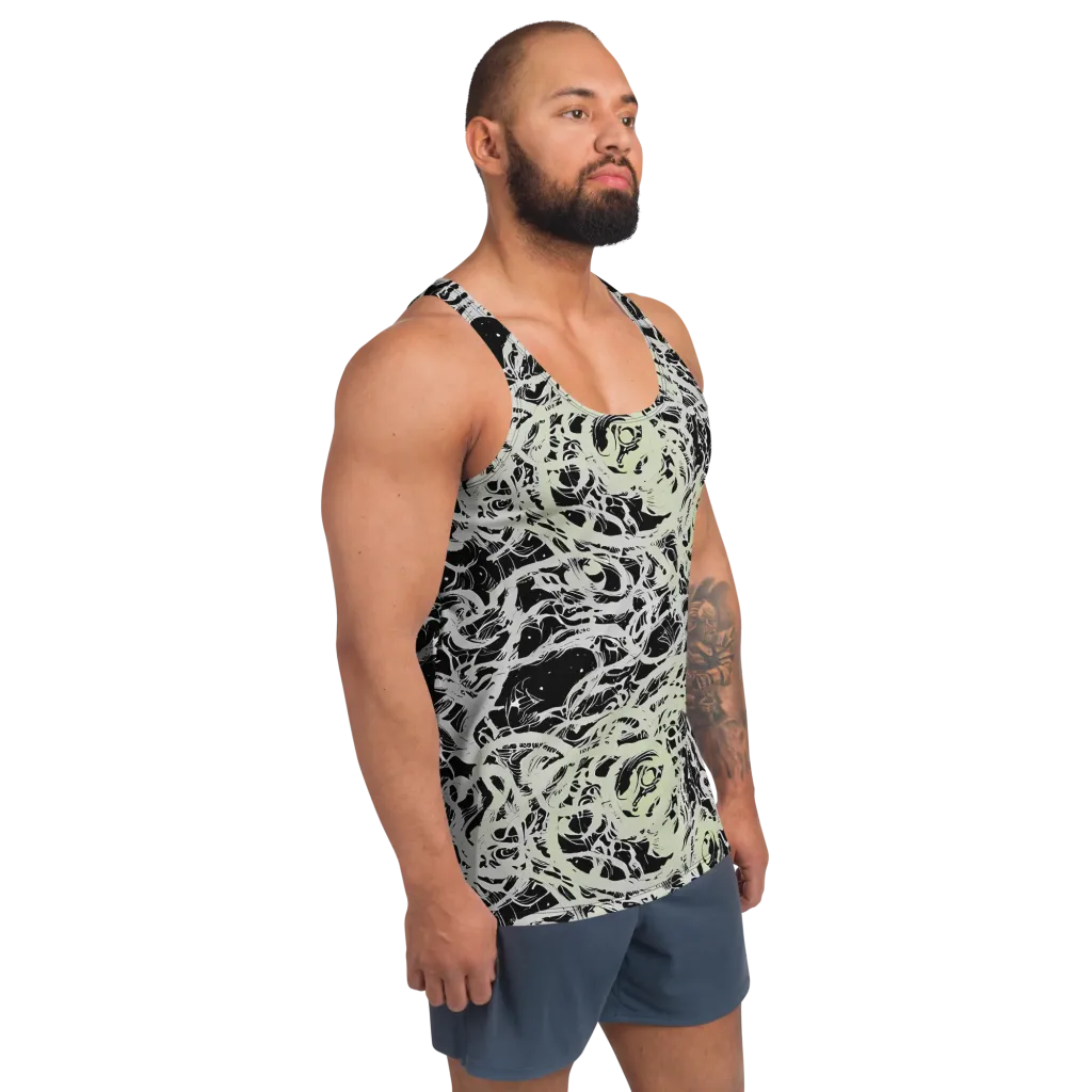 Fossil Current on Men's Tank Top — Right Front