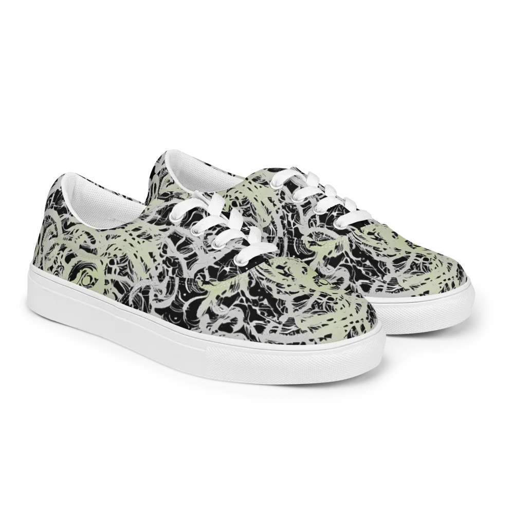 Fossil Current on Men's Lace-Up Canvas Shoes — Right Front
