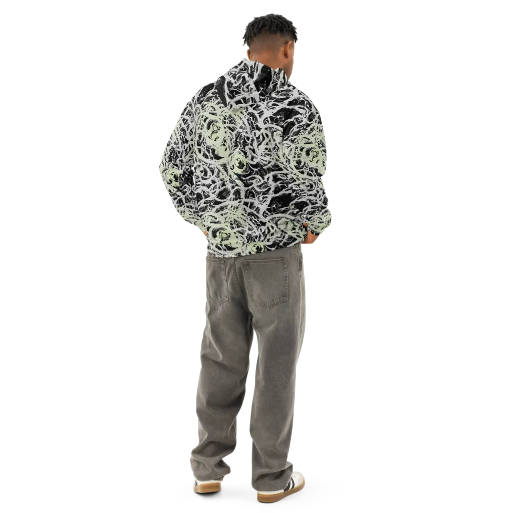 Fossil Current on Cotton Hoodie — Back
