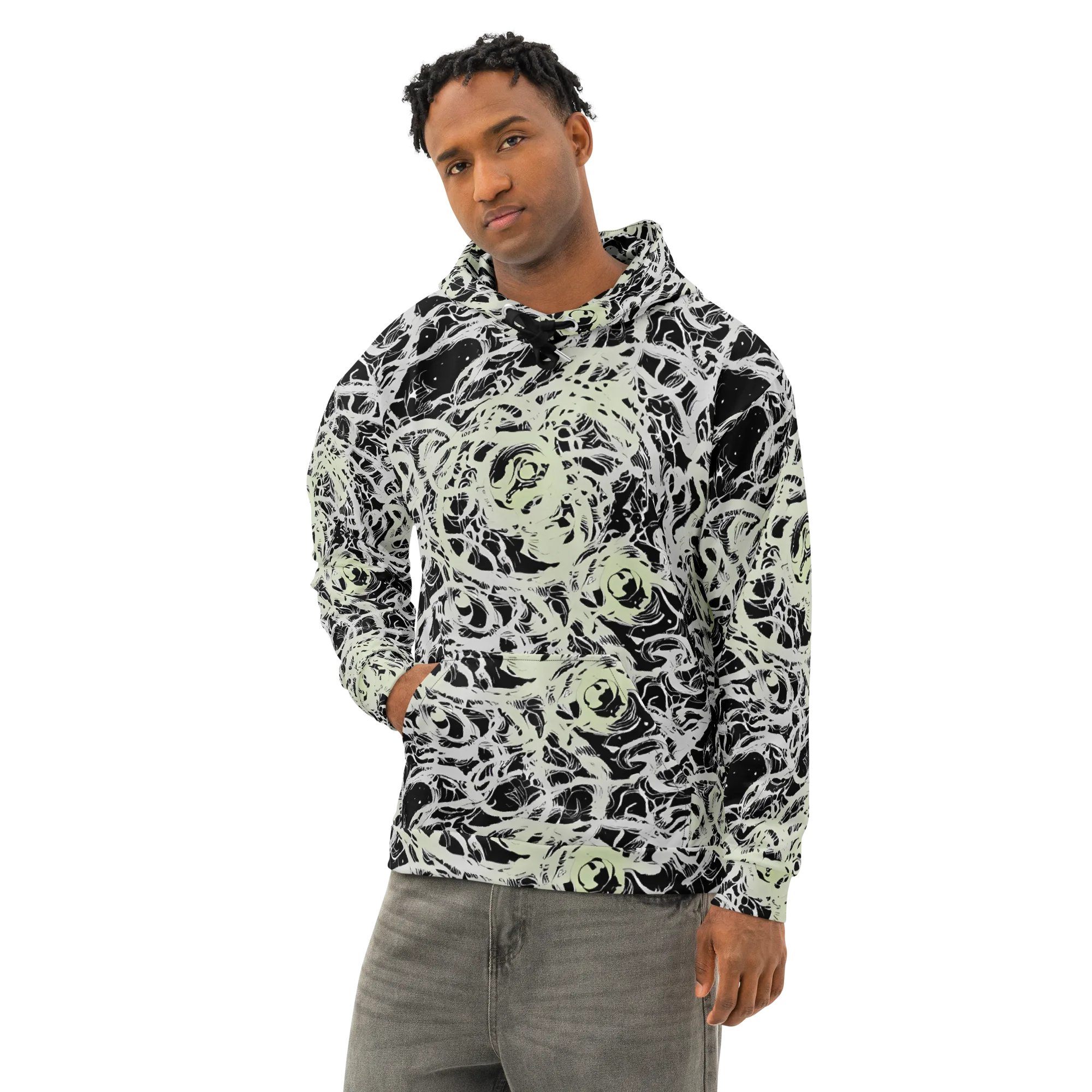 Fossil Current on Cotton Hoodie — Left Front