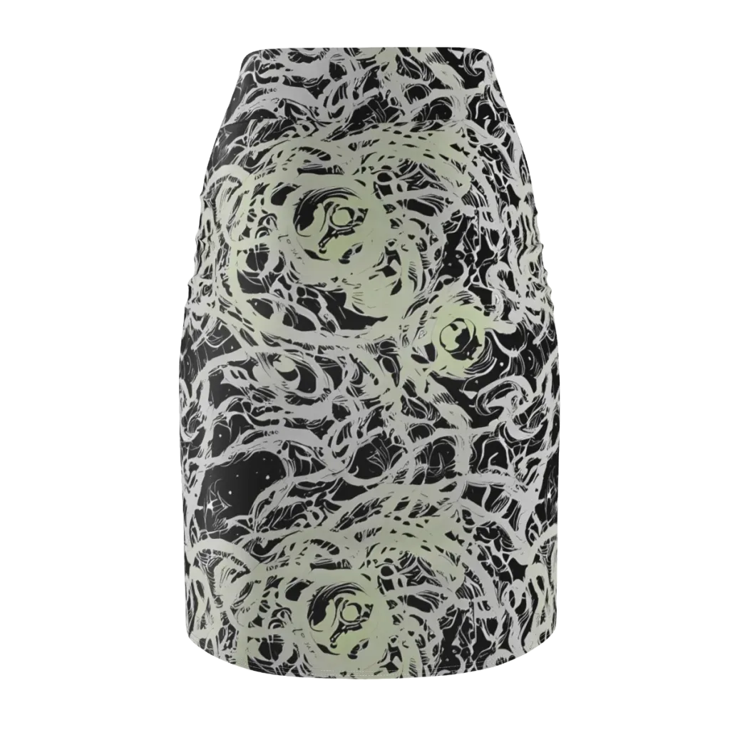 Fossil Current on Pencil Skirt — Back
