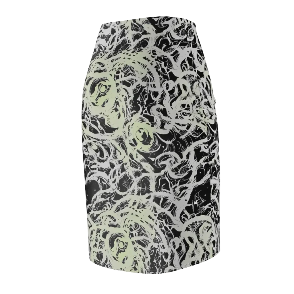 Fossil Current on Pencil Skirt — Back Side