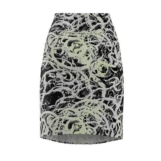 Fossil Current on a Pencil Skirt