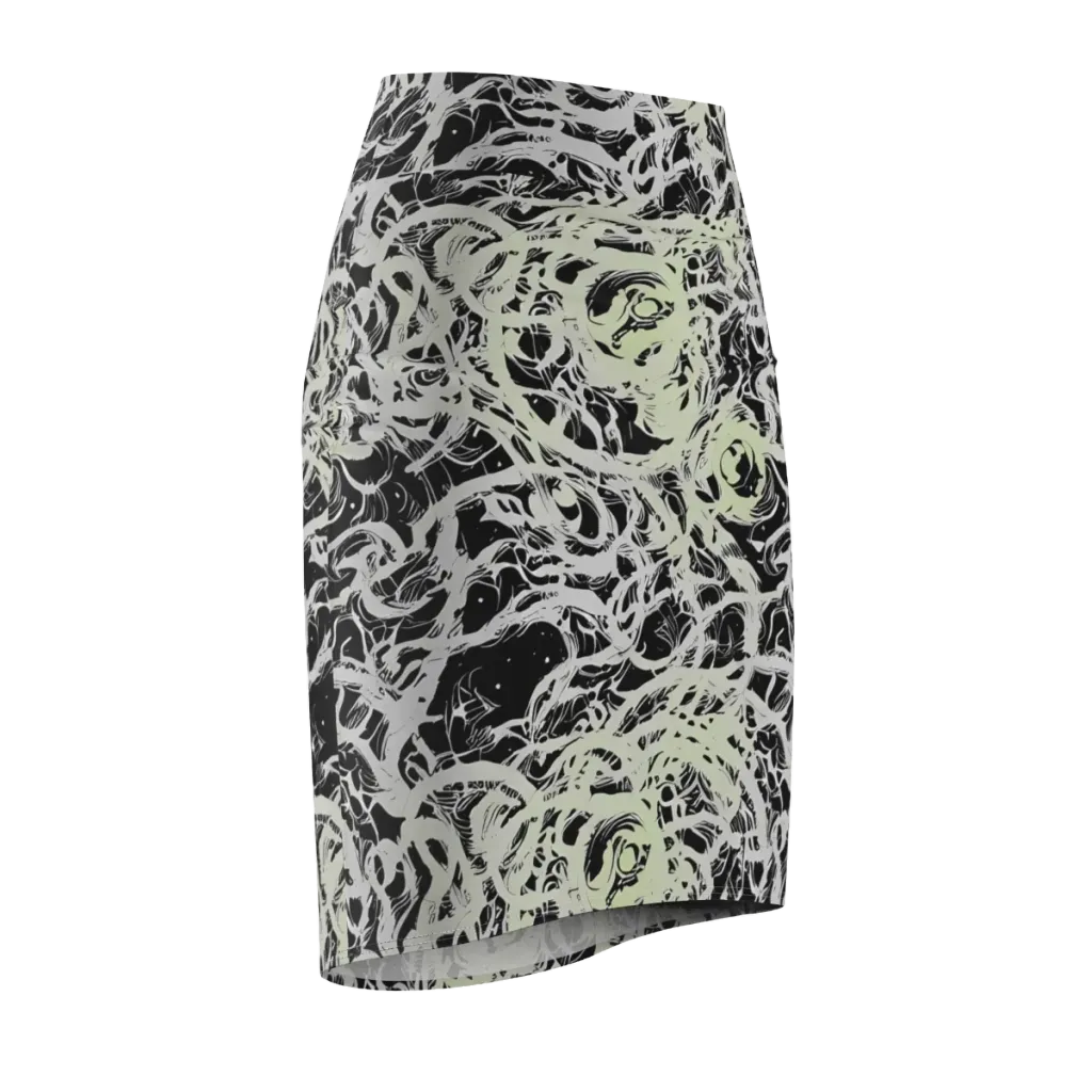 Fossil Current on Pencil Skirt — Front Side