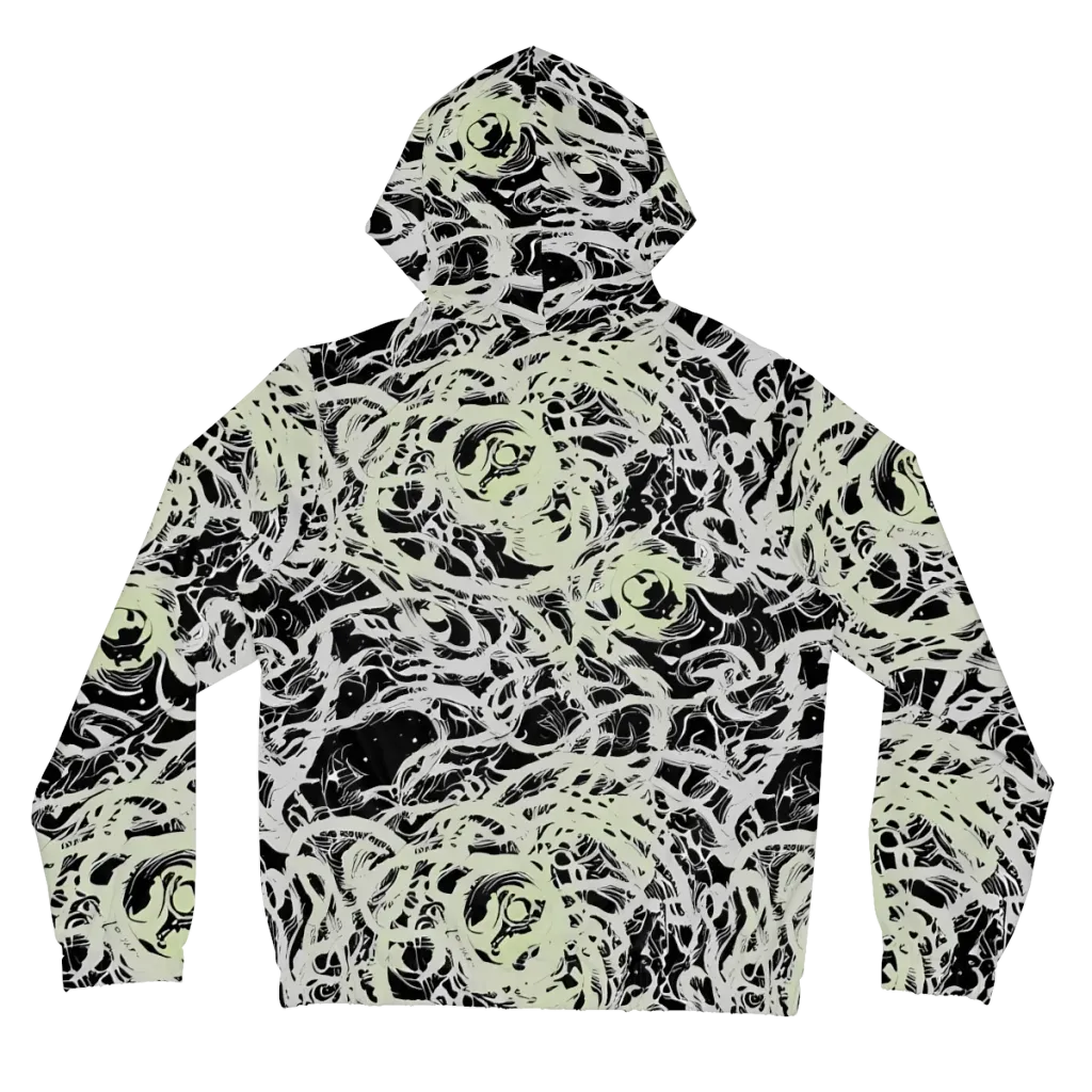 Fossil Current on Women's Full-Zip Hoodie — Back