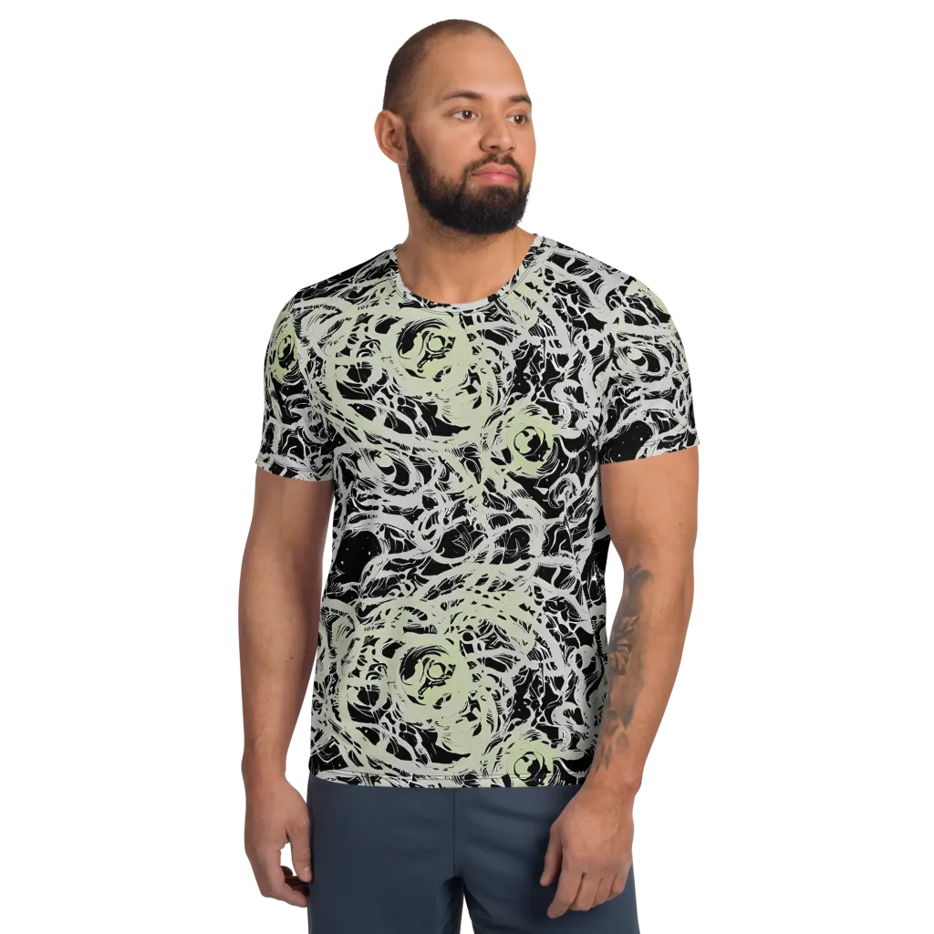 Fossil Current on Men's Athletic T-Shirt — Front