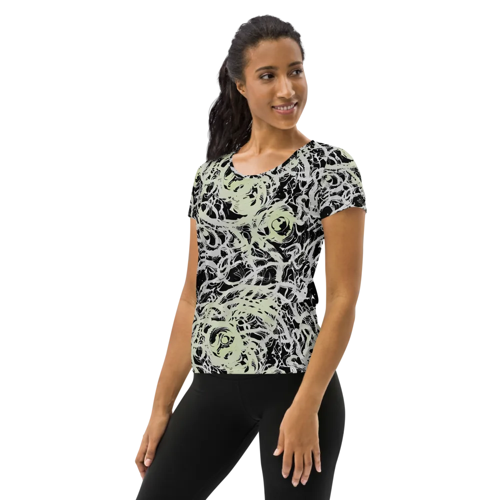 Fossil Current on Women's Athletic T-Shirt — Left