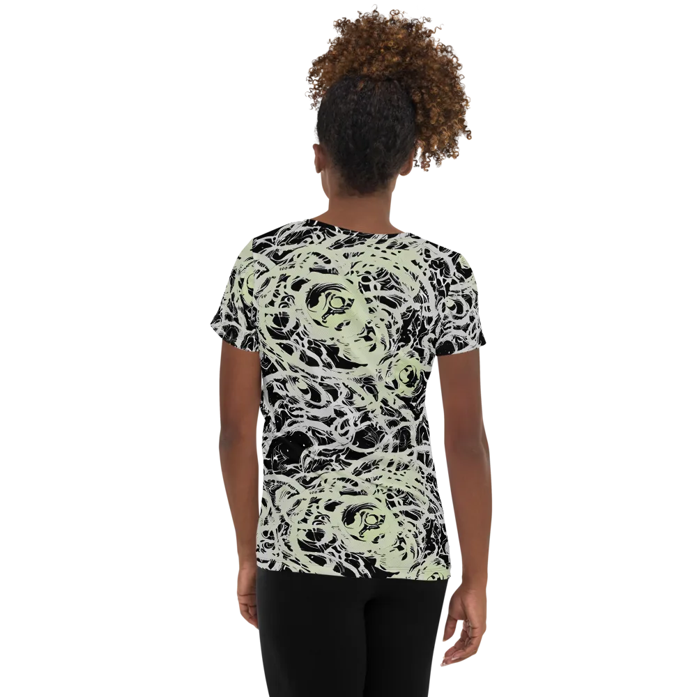 Fossil Current on Women's Athletic T-Shirt — Back