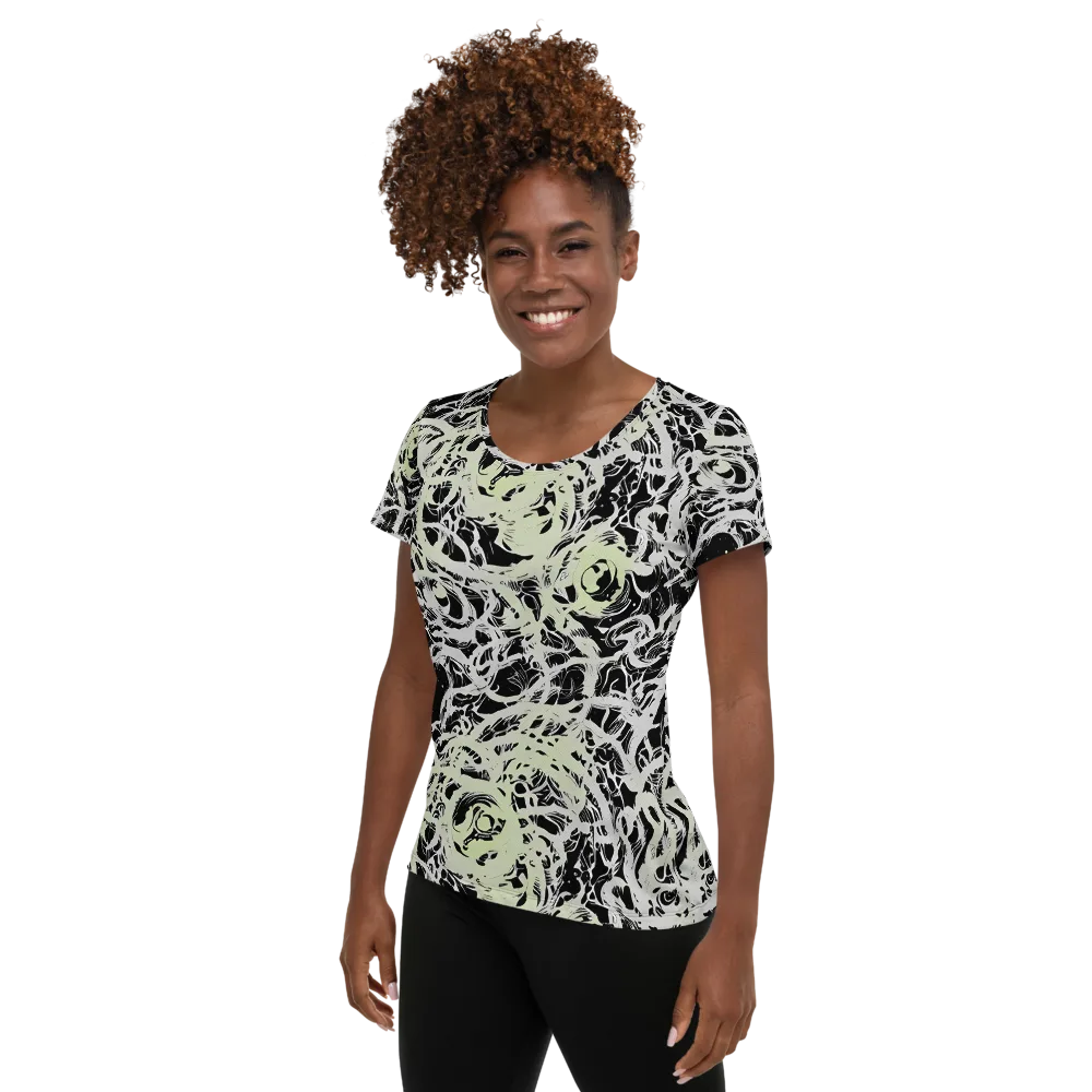 Fossil Current on Women's Athletic T-Shirt — Left