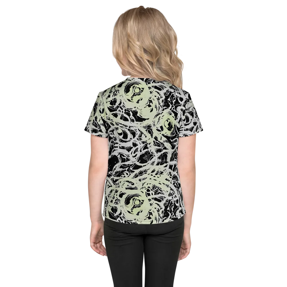 Fossil Current on Kids Crew Neck T-Shirt — Back