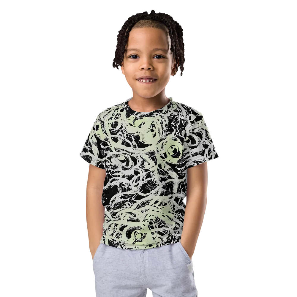 Fossil Current on Kids Crew Neck T-Shirt — Front