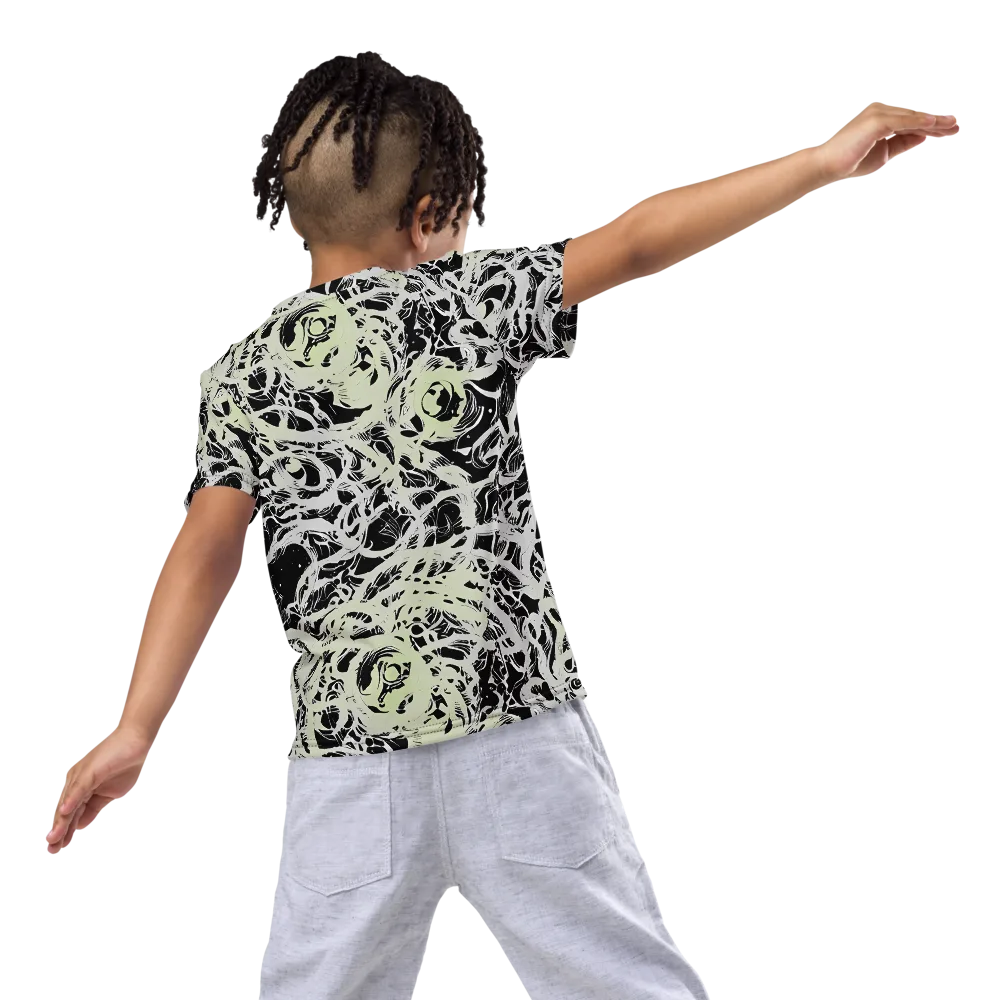 Fossil Current on Kids Crew Neck T-Shirt — Back