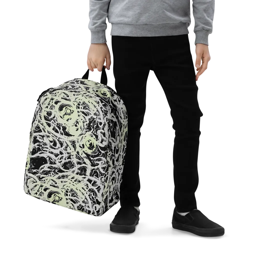 Fossil Current on Minimalist Backpack — Zoomed-in