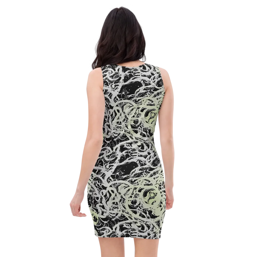 Fossil Current on Bodycon Dress — Back