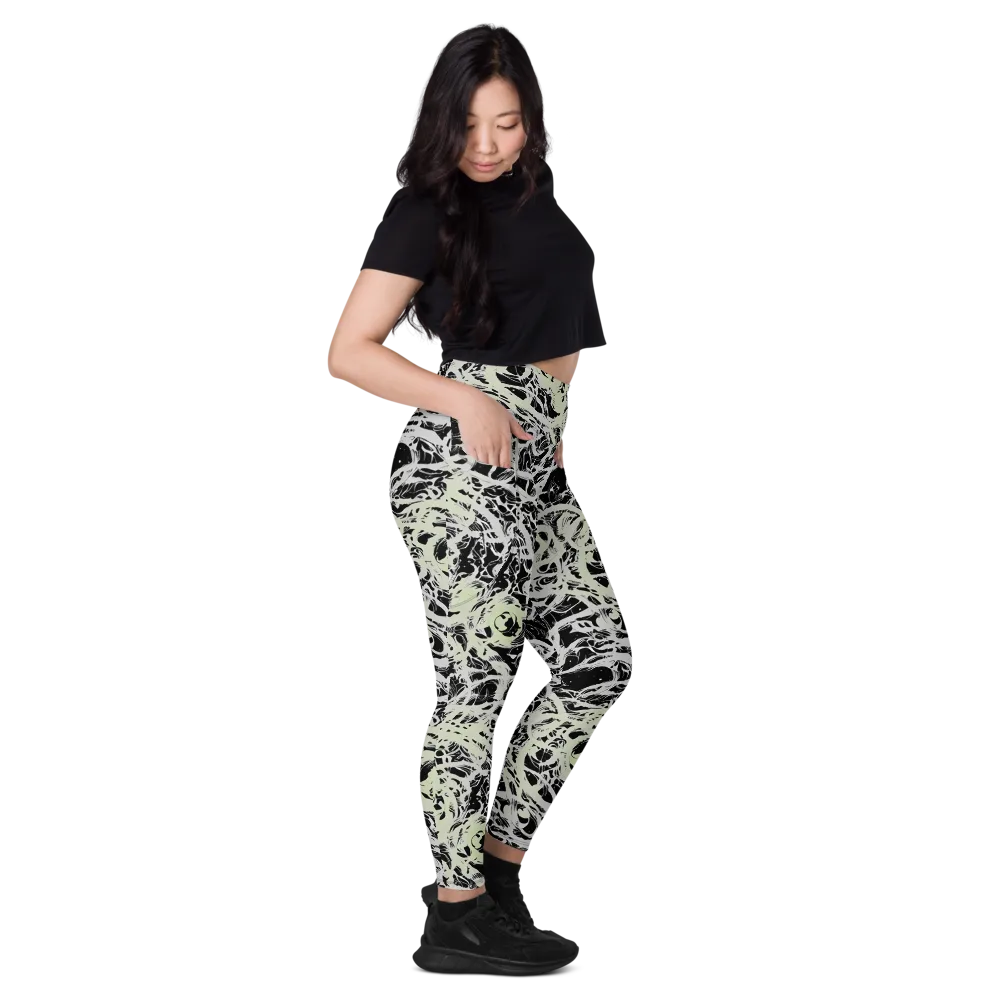 Fossil Current on Leggings with Pockets — Right