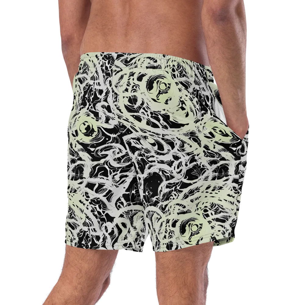 Fossil Current on Swim Trunks — Right Back