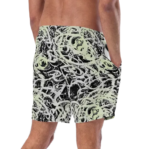 Fossil Current on a Swim Trunks