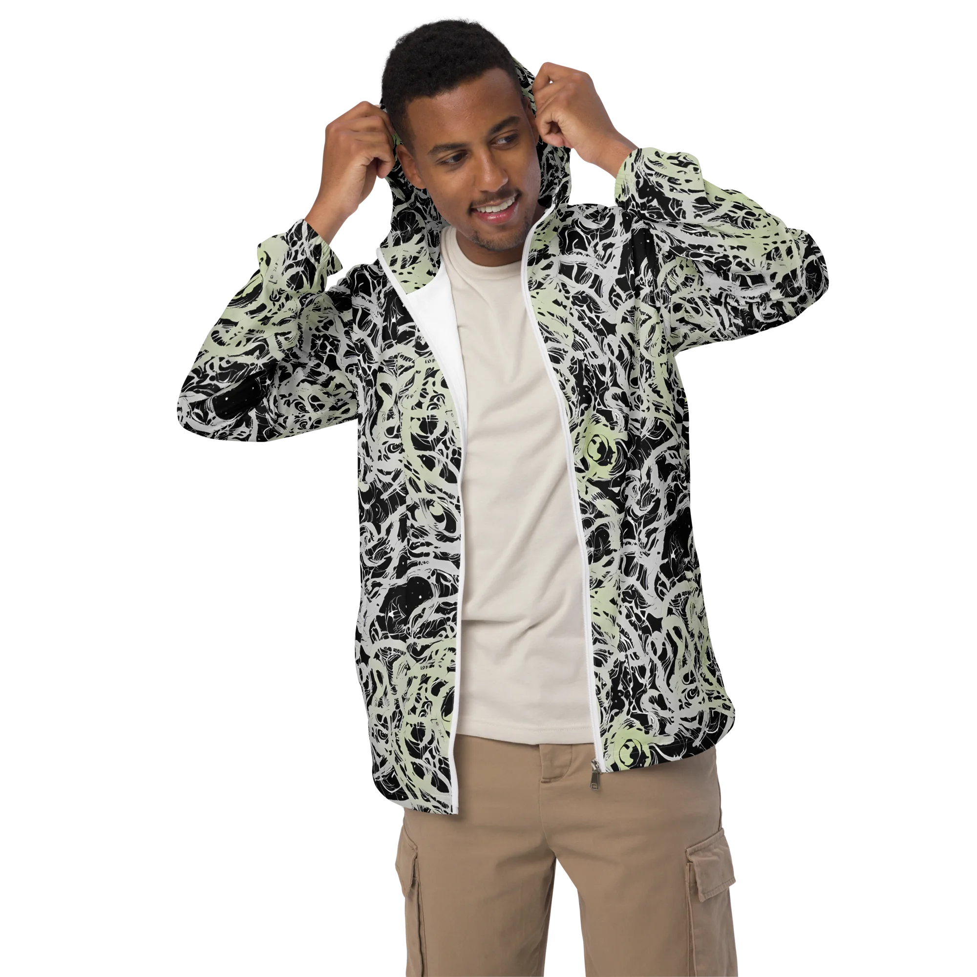 Fossil Current on Men's Windbreaker — Front
