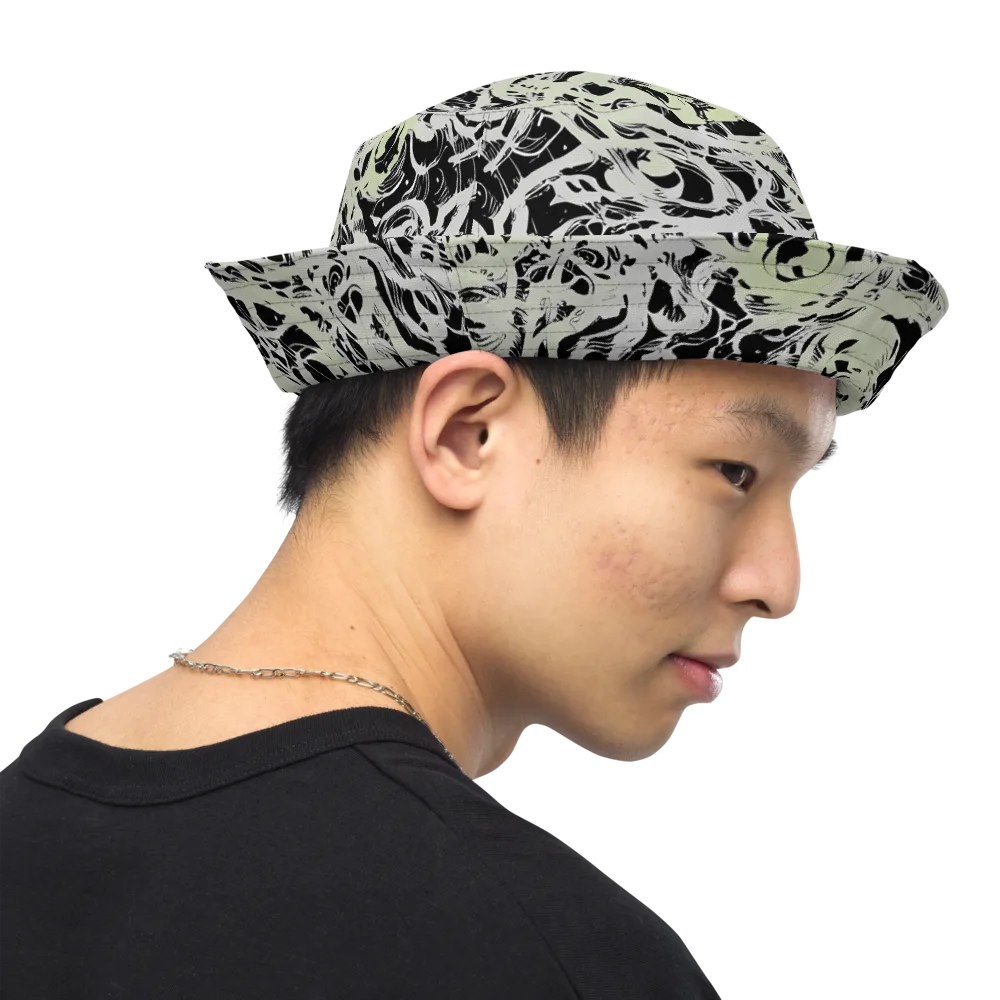 Fossil Current on Reversible Bucket Hat — Right Outside
