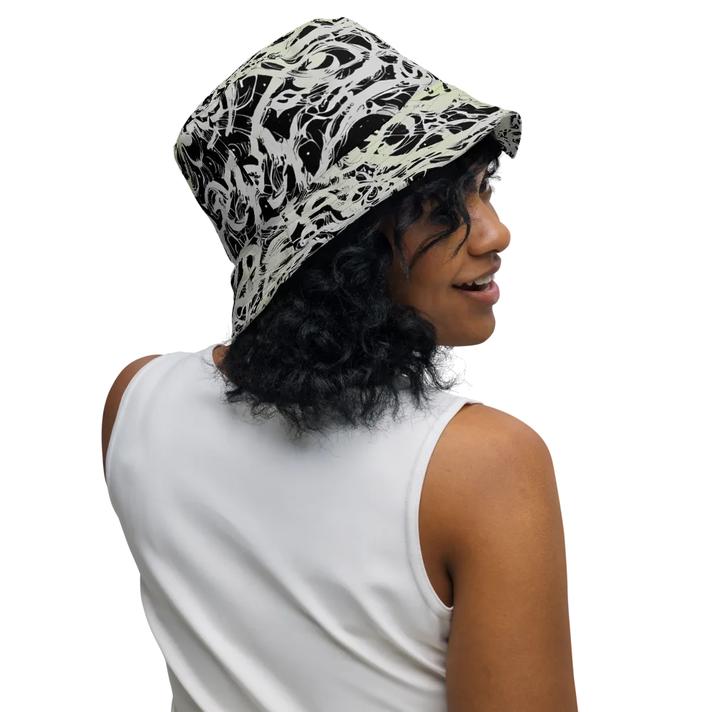 Fossil Current on Reversible Bucket Hat — Right Outside